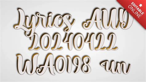 lyrics 20240422 aud